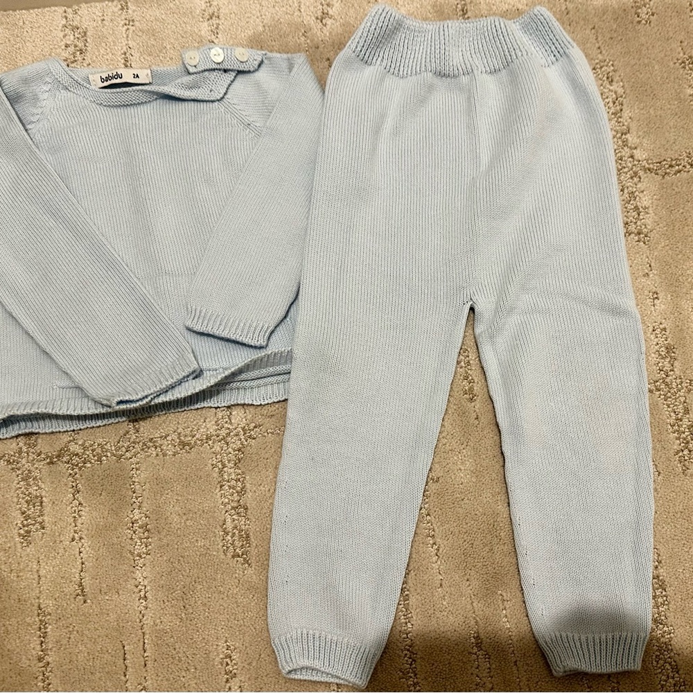 Babidu Light Blue Matching Set 24 month
